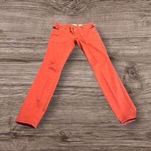 Hei Hei Anthropologie Rust Orange Skinny Cargo Style Pants Size 26